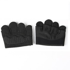 WADY Workout Glove,Breathable Non-Slip Half Finger Weight Lifting, Portable Workout Gloves for Gym, Home & Travel Training, Anti-Sweat Exercise Gloves for Men & Women (Black-XL)