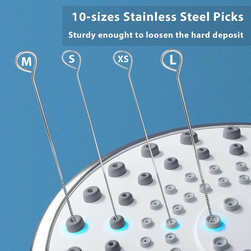 Lumkew Multiplesize Shower Head Cleaner Tool, Shower Head Cleaning Brushes