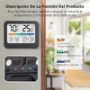 Termómetro Higrómetro Digital para Interior, Monitor de Temperatura y Humedad