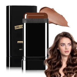 Peine Tinte Pelo, Tinte de Cabello, Coloración Pelo Portátil, Cubrir Canas, Retoques Rápidos Peine para Teñir el Cabello de Mujeres y Hombres (3# Coff