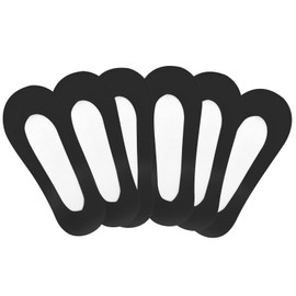 Lusofie 6Pairs No Show Socks Non Slip Flat Socks Ultra Low Cut Liner Invisible Socks for Women Size 5-12 Footies(Black)