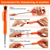 Vanquish 2 Pack Carpenter Pencil with Sharpener Mechanical Pencils Set