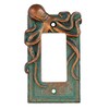 Top Brass Large Octopus/Kraken Electrical Cover Wall Plate Bronze/Verdigris Finish