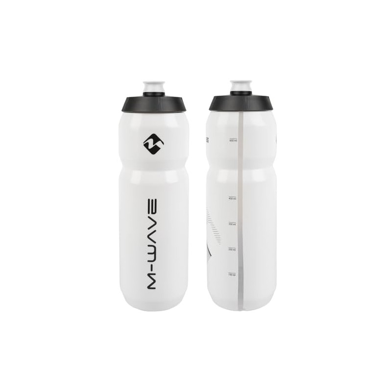 Waterbottle M-Wave, Plastic, 750 Ml, White/Black/White, On Card