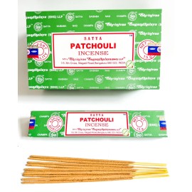 Satya Patchouli Incense Sticks - Aromatherapy - U Pick Quantity - Free Ship! - 1 box = 15 grams