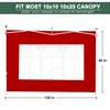 JANCANOPY Sidewall for 10x10 Straight Legs Canopy,3 Pack Sunwalls Only,
