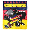 AFL Adelaide Crows Coral Fleece Rug, 150 x 130cm