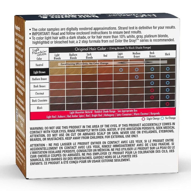 Henna 라이트 마운틴 헤나 헤어 컬러 컨디셔너 브라운 4 oz