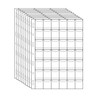 Uncle Paul 420 Pocket Coin Pages - 42 Grids/Page Plastic