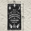 Joktacular Gothic Ouija Board Beach Towel, Halloween Skull Sun Moon