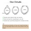 AVYRING 7 Pairs of Hoop Earrings Studs for Women Girls