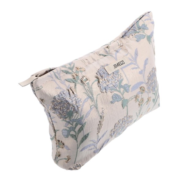 PACKOVE Travel Makeup Bag Cute Flower Pattern Cosmetic Organizer Compact