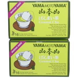 2 x Genmaicha (Green Tea with Roasted Brown Rice) by YamaMotoYama - 16 Bags