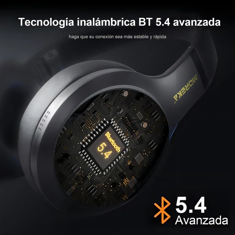Auriculares Inalmbricos Bluetooth Moreka-bl016 Cancelacion Ruido Diadema Inalmbrico Anc Bt