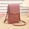 Touchscreen Phone Crossbody Bag for Women – Sequined PU Wallet