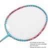 Badminton Racket Lightweight Portable Iron Alloy Frame Double Badminton Racquets