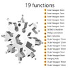 Snowflake 18-in-1 Multi Tool, Stainless Steel Snowflake Bottle Opener/Flat Screwdriver