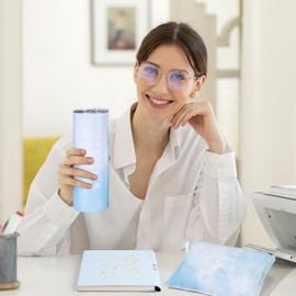 6 Pcs Thank You Gifts for Women Gift Set for Women Employee Appreciation Gifts 20 oz Thank You Flower Tumbler Makeup Bag A5 Notepad with Ballpoints for Teacher Nurse Coworker Graduation Gift