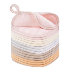 TaShow - 15 paños desmaquillantes reutilizables, ultra suaves y hipoalergénicos para rostro, paños borradores de maquillaje de microfibra