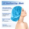 21inches Hair Net Disposable Bouffant Caps 100 Pcs, Elastic Dust