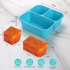 BECOKIT BPA-Free Silicone Freezer Molds, Leak Proof Stackable,1/2-Cup and 1-Cup