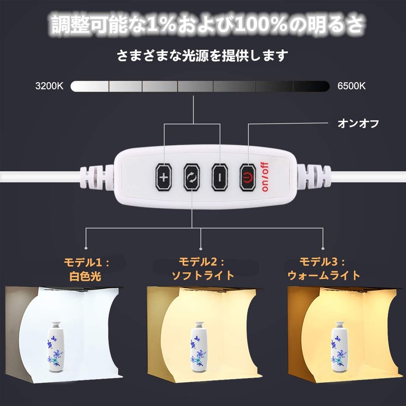 PULUZ Small Simple Shooting Box with Round LED Ring Light