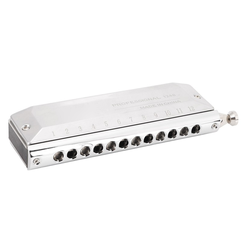 Chromatic Harmonica Metal 12 Holes 48 Tones Mouth Organ Harmonicas