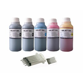 ND 5x250ml ND® non-oem Refill Ink for 502 T502 Ink Bottle ET-2760 2850 3710 4850