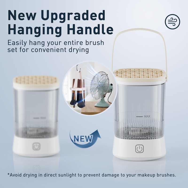 Electric Makeup Brush Cleaner - 9000 RPM Makeup Brush Cleaning