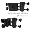 WujinJoy Heavy-Duty Patio Umbrella Clamp Stand - Adjustable Metal Umbrella
