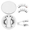QUEWEL Magnetic Eyelashes Kit,Natural Look Reusable Magnetic Lashes with Applicator,
