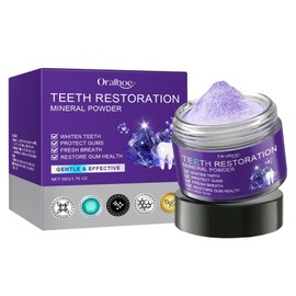 Teeth Restoration Mineral Powder, Dental Restoration Mineral Powder, Mineral Tooth Powder, Teeth Powder, Effective in Strengthening Teeth and Gums, Freshen Breath - 50g
