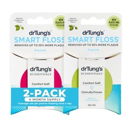 Dr. Tungs Smart Floss, 30 yds, Natural Cardamom Flavor 1 ea Colors May Vary (Pack of 2)
