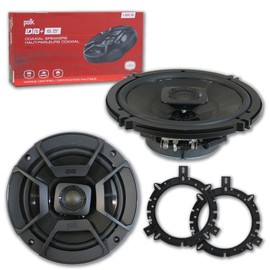 Polk Audio Brand New Polk Audio 6.5-inch 2-way Car Audio Boat Marine Coaxial Speakers Pair