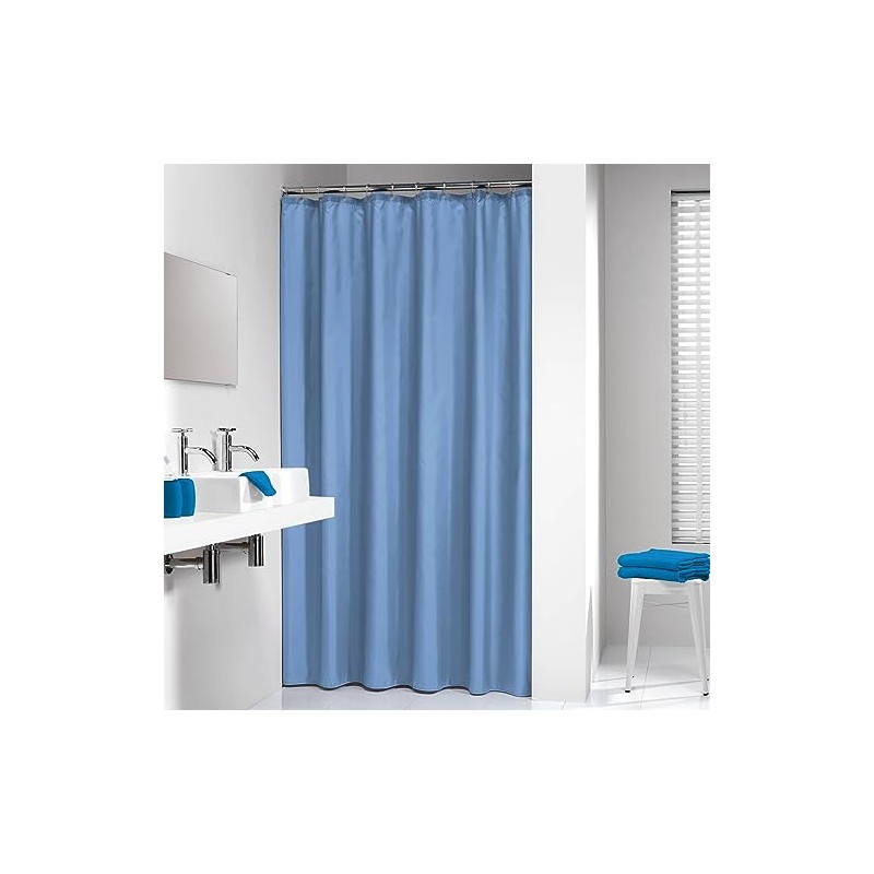Sealskin Granada Shower Curtain, PEVA, Blue, 120 x 200 cm