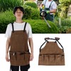 Garden MultiPocket Apron Canvas Electrician Maintenance Apron Hardware Fitting Tool