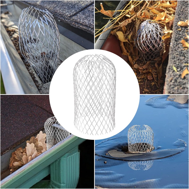 8 PCS Gutter Downspout Guard, Expandable Gutter Screen Aluminium Downspout