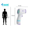 Termómetro Infrarrojo Digital Temperatura Medico Corporal Blanco Sacre Solutions