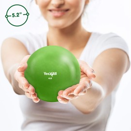 Yes4All Weighted Toning Balls for Exercise, Soft Medicine Balls for Exercise, Pilates, Yoga, Balance, Flexibility, 2-10lbs