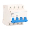 4P Miniature Circuit Breaker DIN Rail Mount Low Voltage Overload