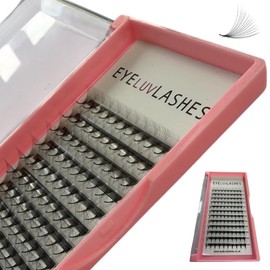 Russian Premade Lashes 14D D Curl 8-15 Mix Length Pre Made Lash Fans Volume Lashes Promade Lash Extensions Pre Made Lash Fans Eyelash Tray (14D 0.05 D Curl 8-15 Mix)