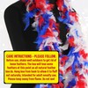 Red, White & Blue Feather Boa 80g Deluxe Turkey Feather