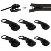 6pcs Zipper Repair Kit 3 Sizes Removable Zip Slider Puller