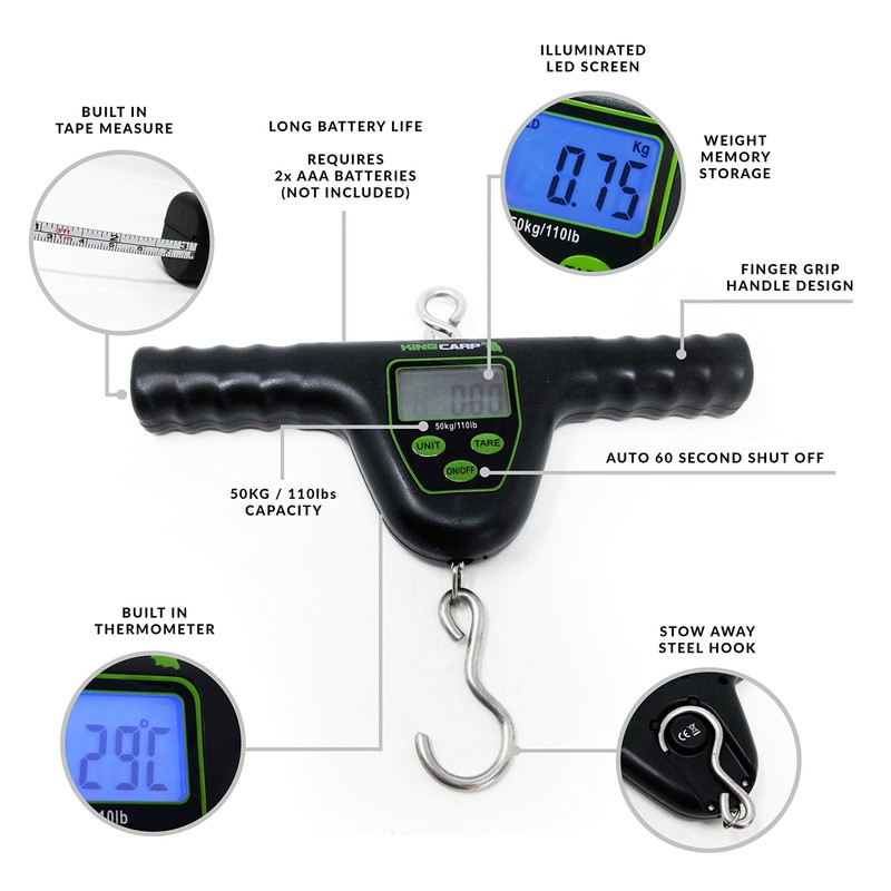 KING CARP - Digital T- Bar Weighing Scales Set Multi