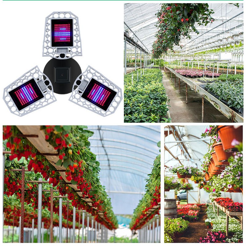 Plant Grow Light 3 Heads Foldable E27 240 LEDs Red