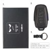 Unbranded 5-Buttons Remote Key Fob Leather Case Cover Holder For