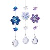 JATYFING Crystal Suncatcher with Flower Design, Rainbow Prism Ball, Set of 3