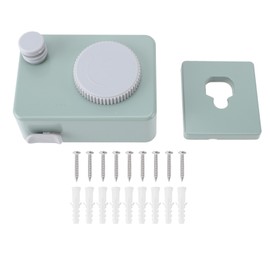 Retractable Clothesline Stainless Steel Wire Wall Mount Adjustable Length Laundry Drying Rope for Indoor Outdoor Green