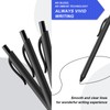 InkSlick Bulk Pens, 50 Pack No Bleed Black Retractable Ballpoint