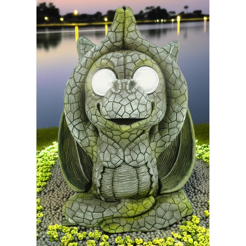 Kremers Schatzkiste Yoga Solar Garden Dragon Meditating Dragon Solar LED